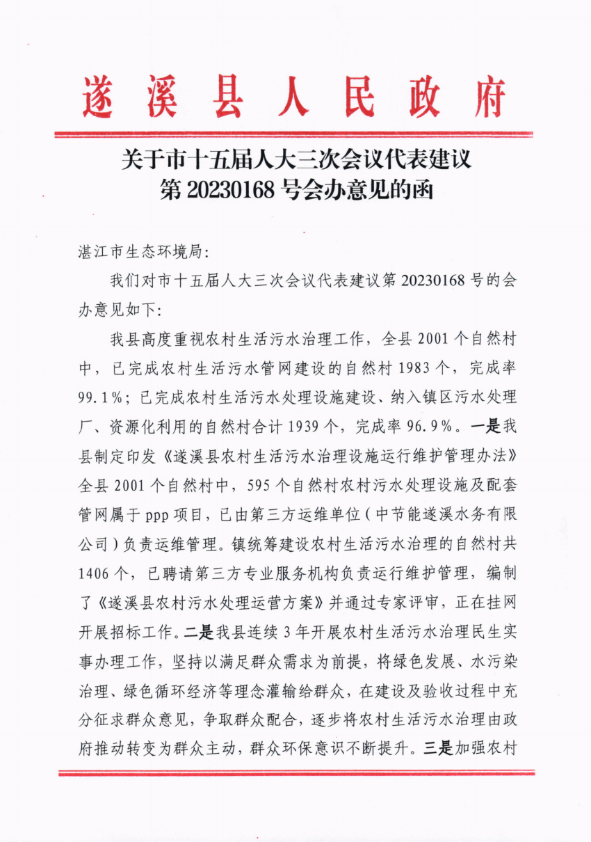 關(guān)于市十五屆人大三次會議代表建議第20230168號會辦意見的函_00.png