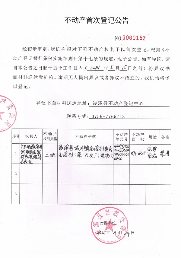 0424不動產(chǎn)首次登記公告（廣東省遂溪縣城月鎮(zhèn)后溪村后溪經(jīng)濟合作社）1.jpg