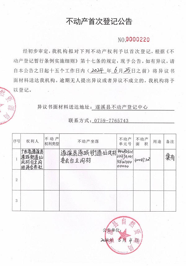 0604不動(dòng)產(chǎn)首次登記公告（廣東省遂溪縣遂城街道仙鳳村白立溝經(jīng)濟(jì)合作社）3.jpg