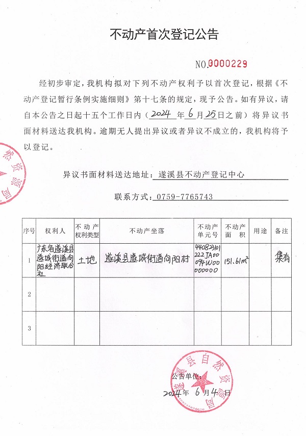 0604不動(dòng)產(chǎn)首次登記公告（廣東省遂溪縣遂城街道向陽(yáng)經(jīng)濟(jì)聯(lián)合社）.jpg