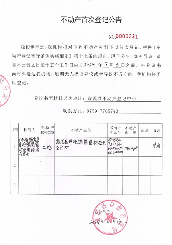 0613不動(dòng)產(chǎn)首次登記公告（廣東省遂溪縣界炮鎮(zhèn)箔寮村后角經(jīng)濟(jì)合作社）2.jpg